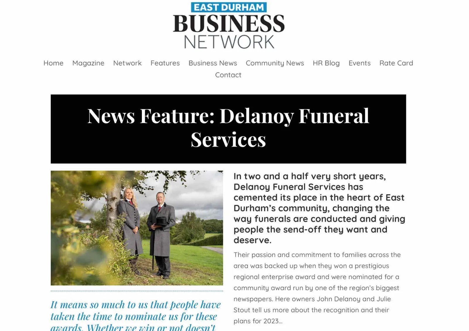 East Durham Business Delanoy